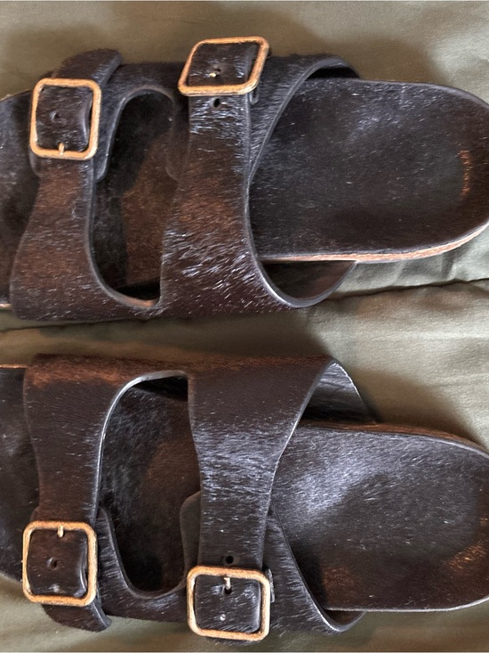 Saint Laurent Shoes - Saint Laurent Black Double-Buckle Slide Sandals
